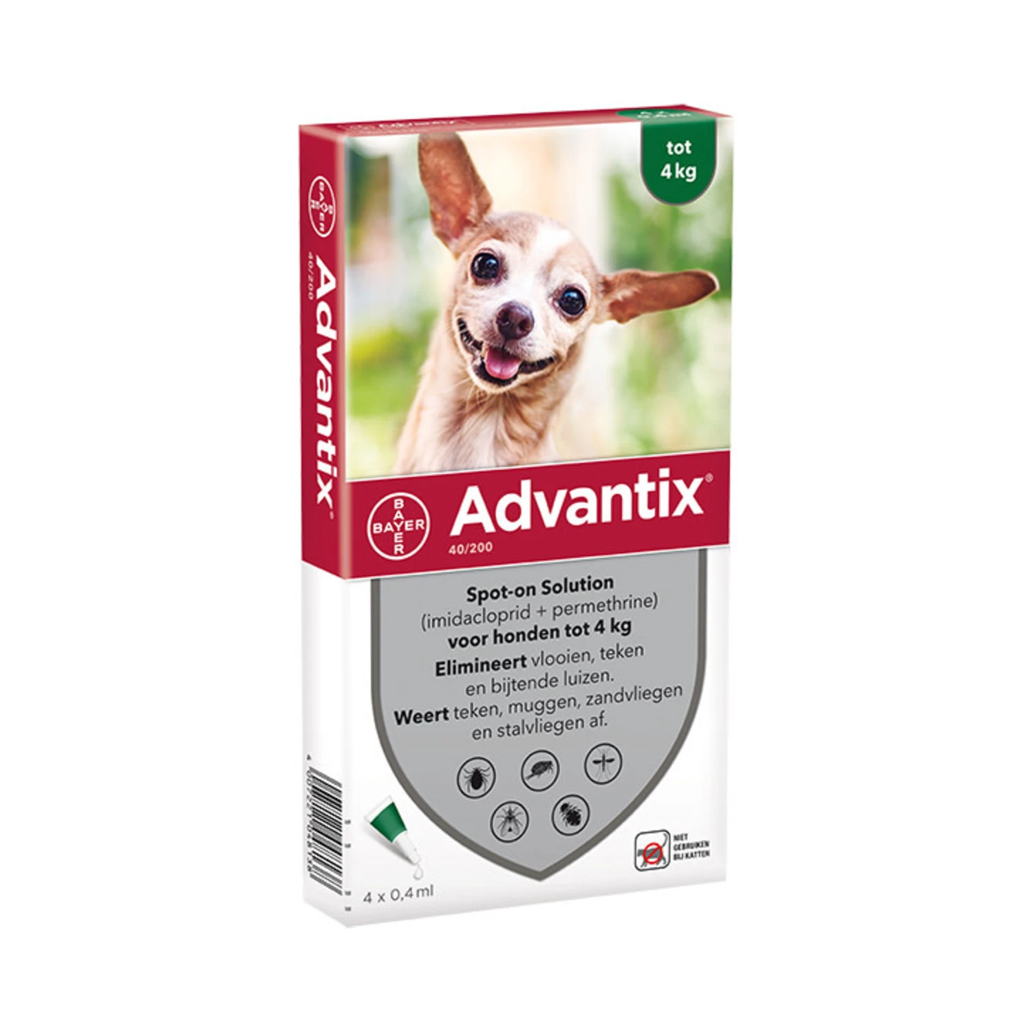 Advantix Advantix Hond 40 - Tot 4 Kilo 4 Pip 1 Advantix Advantix Hond 40 - Tot 4 Kilo 4 Pip