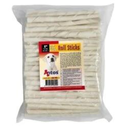 Dierenwinkel -Dierenwinkel antos antos rawhide white roll sticks 5 7 8 mm 100 1