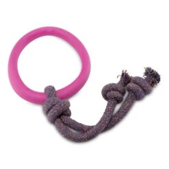 Becothings Beco Hoop On A Rope Hondenspeelgoed - Roze -Dierenwinkel becothings beco hoop on a rope hondenspeelgoed roz 2