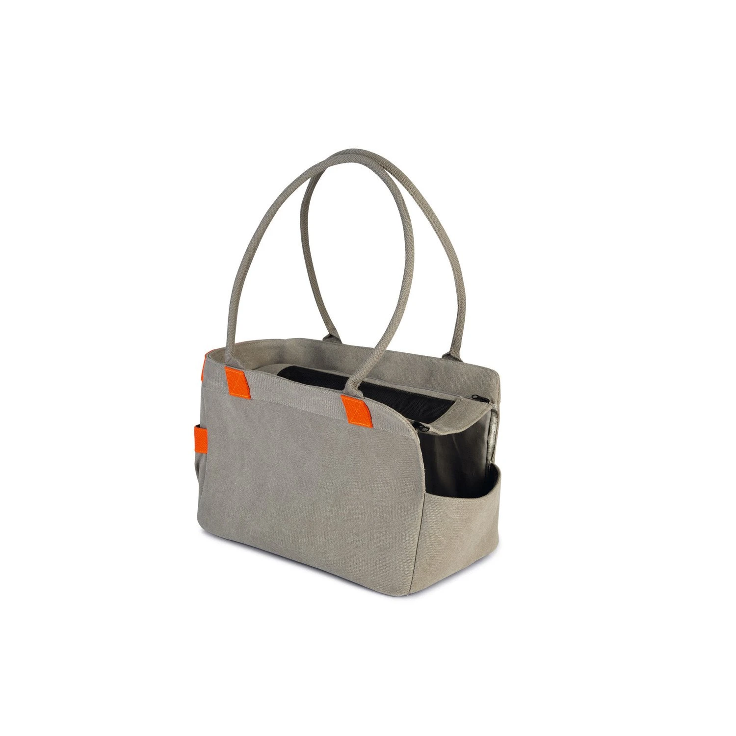 Beeztees Beeztees Schouder Draagtas Metka - 40x20x28 Cm - Grijs 3 Beeztees Beeztees Schouder Draagtas Metka - 40x20x28 Cm - Grijs - Afbeelding 3