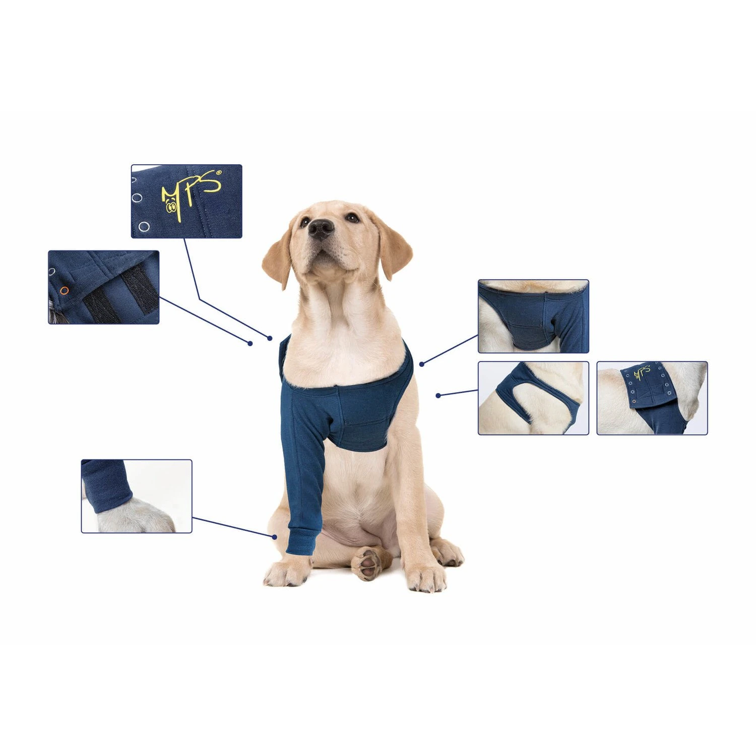 MPS Medical Pet Shirt TAZ Front Leg - 1 Stuk 4 MPS Medical Pet Shirt TAZ Front Leg - 1 Stuk - Afbeelding 4