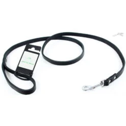 Tijssen Hondenriem Vetleer Zwart