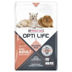 Versele-Laga Opti Life Hondenvoer - Adult Mini Skin Care - Salmon -Dierenwinkel versele laga opti life hondenvoer adult mini skin 2